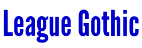 League Gothic fuente